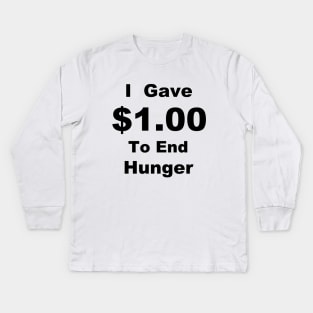 Charity Shaming Kids Long Sleeve T-Shirt